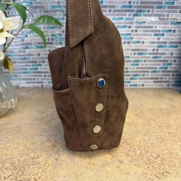 NWT Hammitt Tom Medium Belted Suede purse - Picture 4 of 7